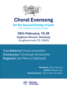 Choral Evensong - 25 February 2024
